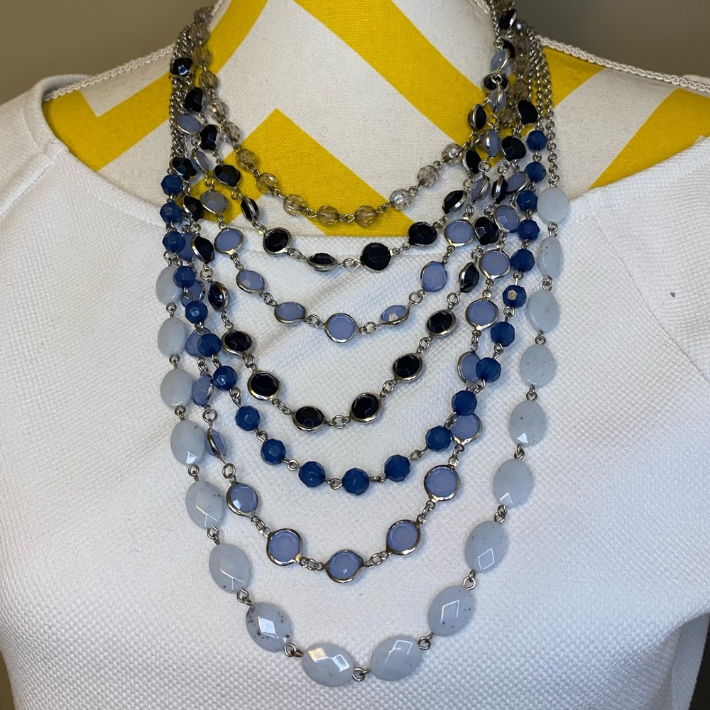 Natasha Couture Necklace - Blue